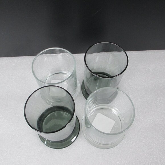 BUNDLE OF 4 HEAVY GLASS CANDLE HOLDERS - Picture 5 of 11